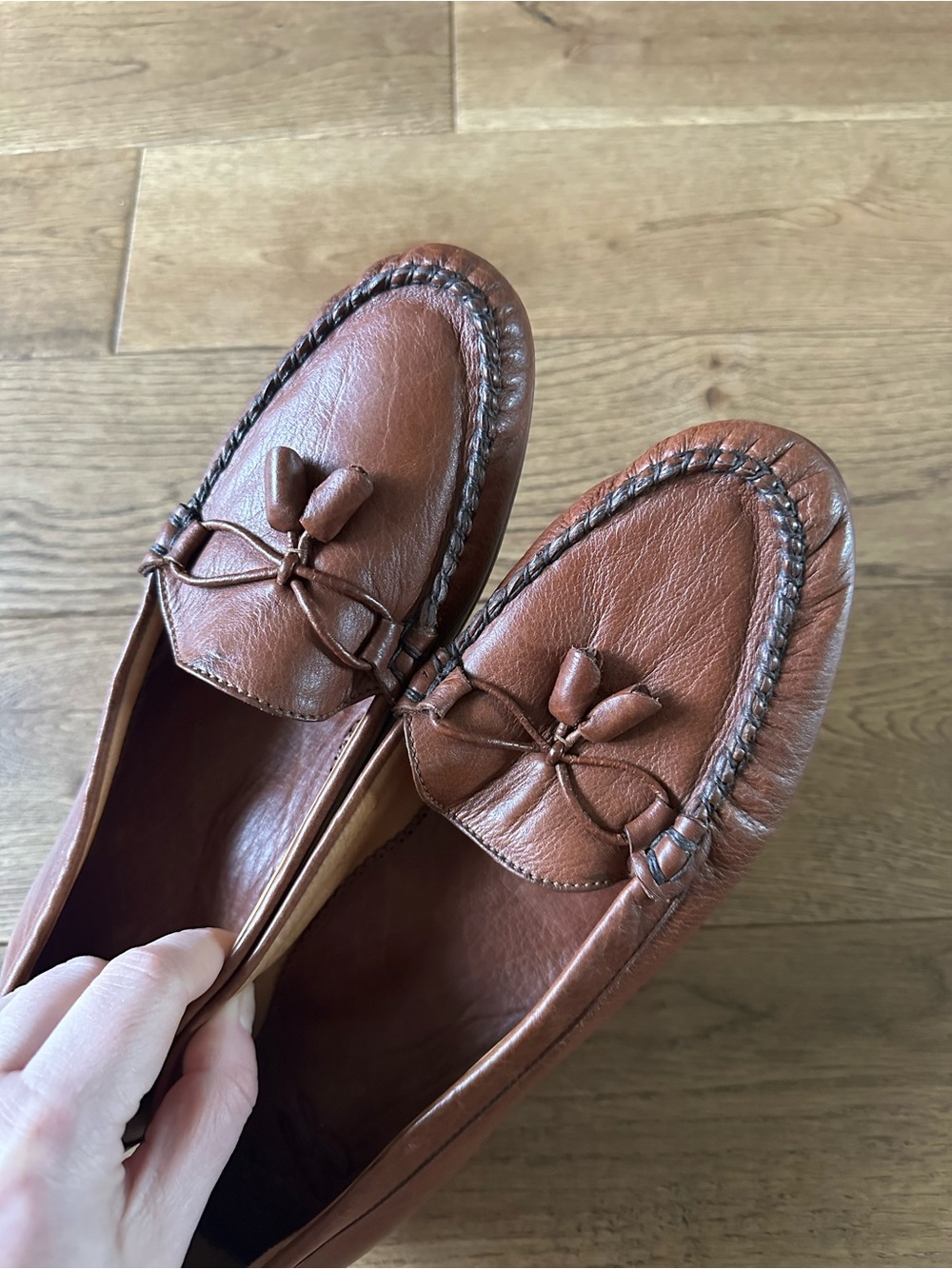 New JJ’s Genuine Leather Loafers Hand Crafted In Leon Made In Mexico Sz 9.5 - Picture 4 of 8